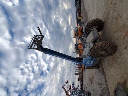 2019 Genie GTH-844 Cab/Heat/AC, Solid RT Tires, LED Work Lights, Beacon 60" QA Carriage, 48" Forks