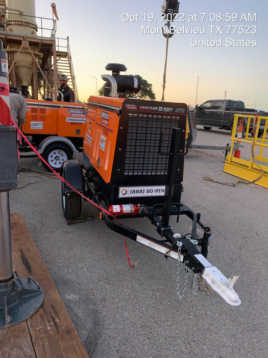 2022 Lincoln Electric Vantage 549X Crosslink Technology, Trailer Mounted, ES Decals, T3