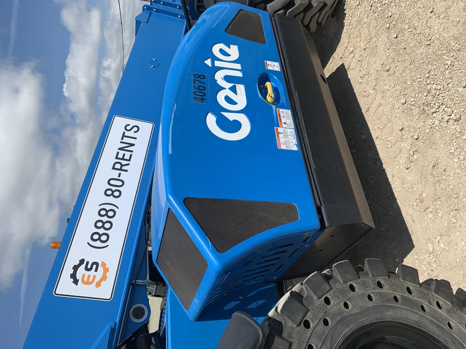 2019 Genie GTH-844 Cab/Heat/AC, Solid RT Tires, LED Work Lights, Beacon 60" QA Carriage, 48" Forks