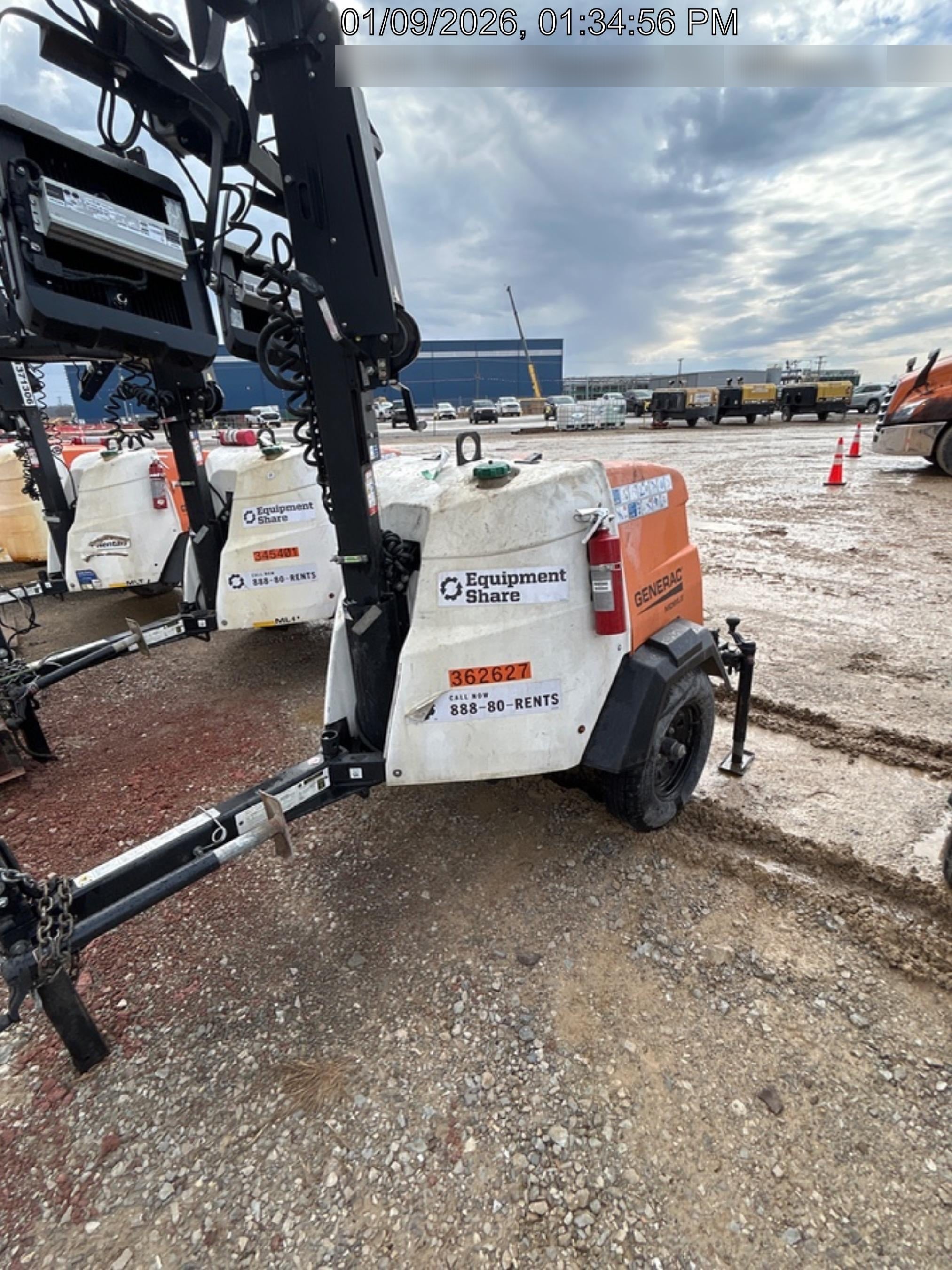 2023 Generac MLT2 Diesel, Flex Switch 120V Input, Powerzone Controller, 
(4) 320W LED Lights, 4kW Generator, 39.9 Gal Fuel Tank, 2" Ball, T3
