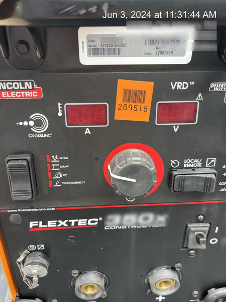 2022 LINCOLN ELECTRIC FLEXTEC 350X
