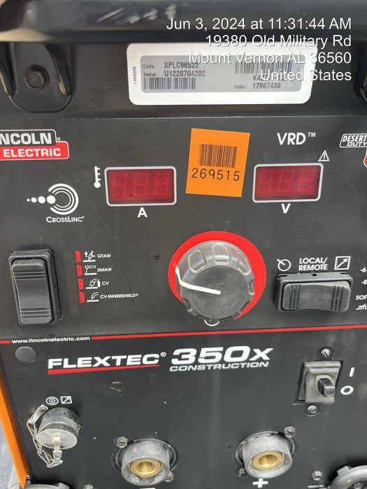 2022 LINCOLN ELECTRIC FLEXTEC 350X