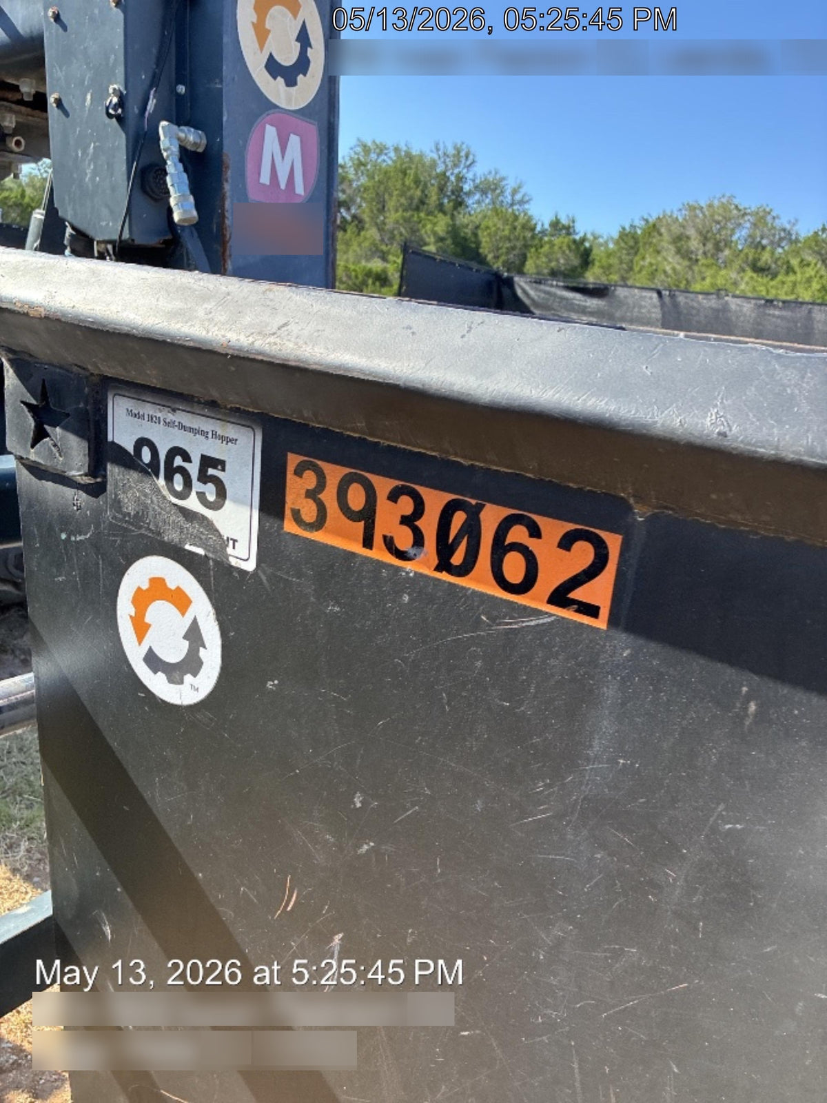 2024 STAR INDUSTRIES M-1820 - Self-Dump Hopper