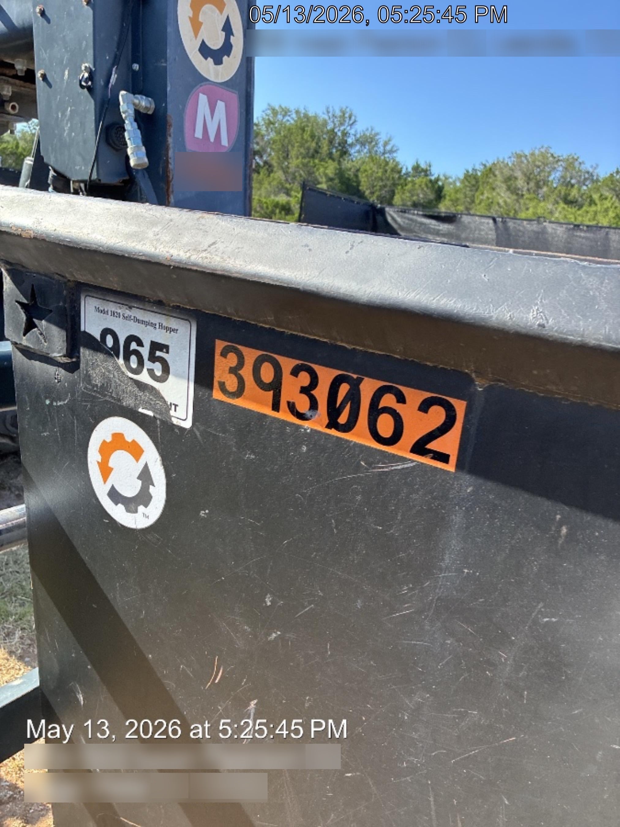 2024 STAR INDUSTRIES M-1820 - Self-Dump Hopper