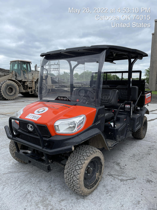 2022 Kubota RTV-X1140W-H Plastic Canopy, Windshield Acrylic Clear, LED Strobe Light, Wire Harness Kit, Back up Alarm