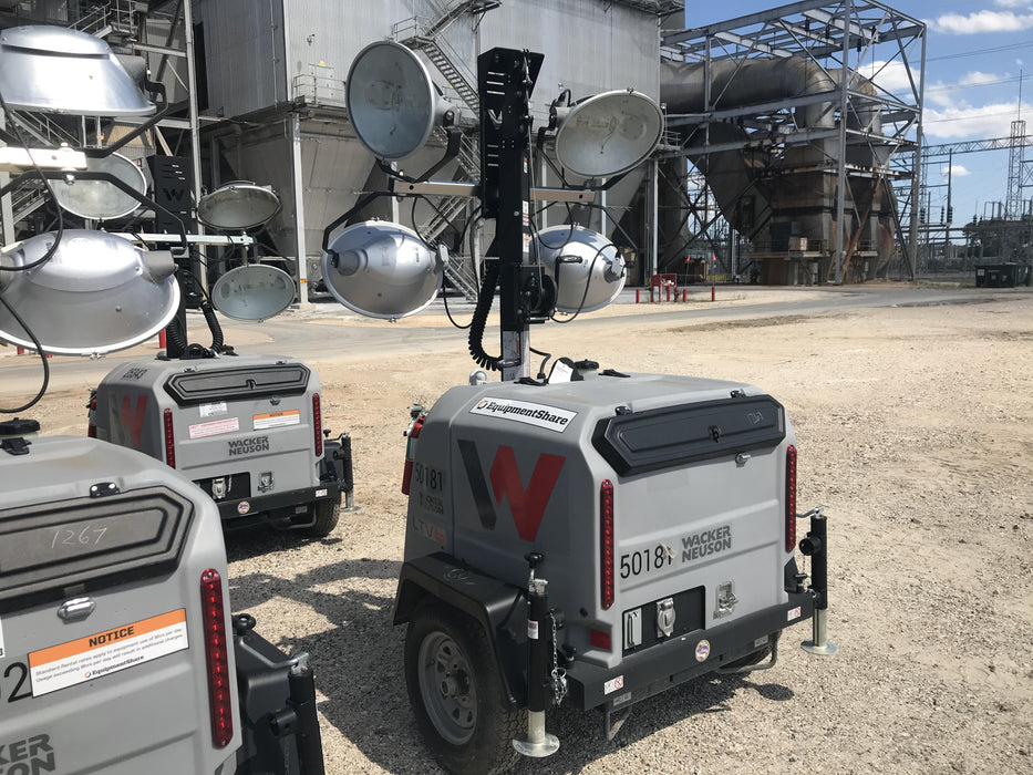2019 Wacker Neuson LTV6L-MH Mobile Light Tower w/Fuel Level Sensor Installed