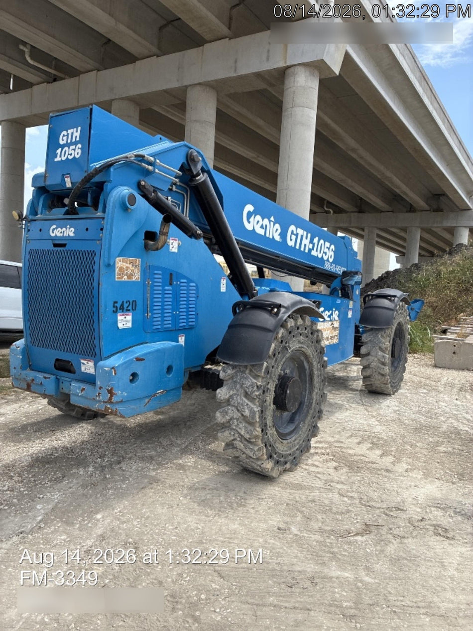 2017 Genie GTH-1056 Genie GTH1056, Solid Tires, 60" carriage, Light Kit, Open ROPS