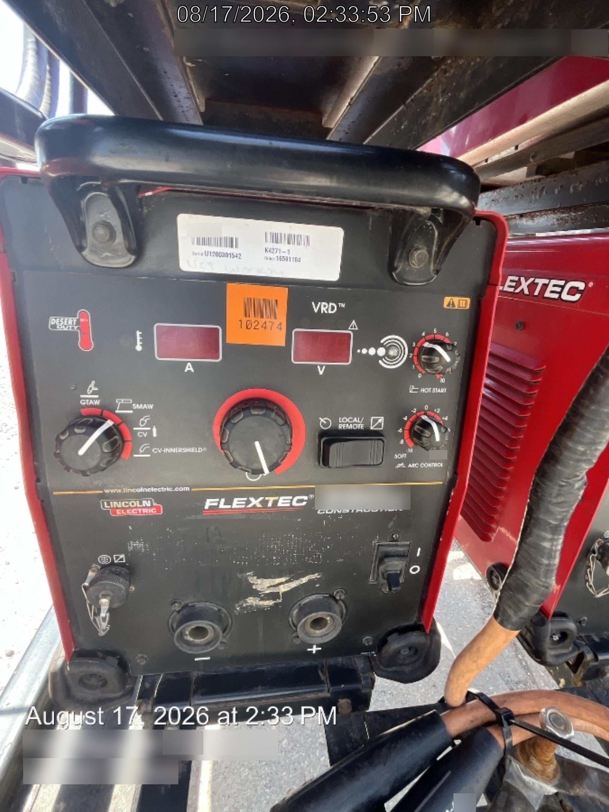 2020 LINCOLN ELECTRIC FLEXTEC 350X