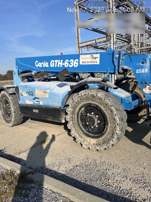 2018 Genie GTH-636 Genie GTH-636 w/Open ROPS, Solid Tires, Work Light/Beacon, 48" Carriage and Forks