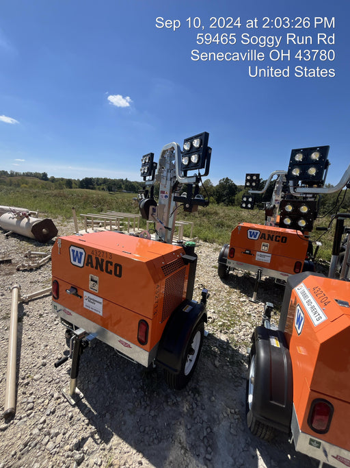 2024 Wanco WLTT-4MM4K Diesel, Deep Sea Controller, Shore Power Plug, Auto Start, (4) 350W LED Floodlights, 4kW Generator, 60 Gal Fuel Tank, 2" Ball, T3