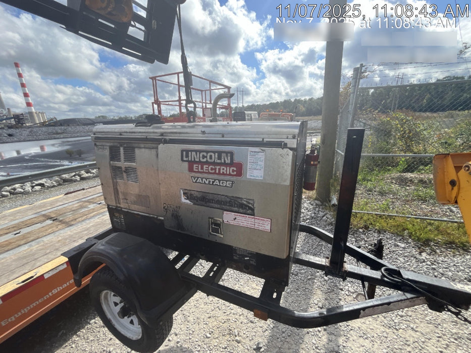 2019 Lincoln Electric Vantage 322 Lincoln Vantage 322 Welder w/Trailer, Light Kit, Cable Rack