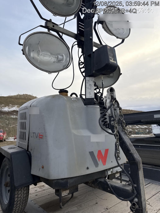 Wacker Neuson LTV6K-MH Power mast, 1100W MH, Fuel Sensors, Wiring Harness