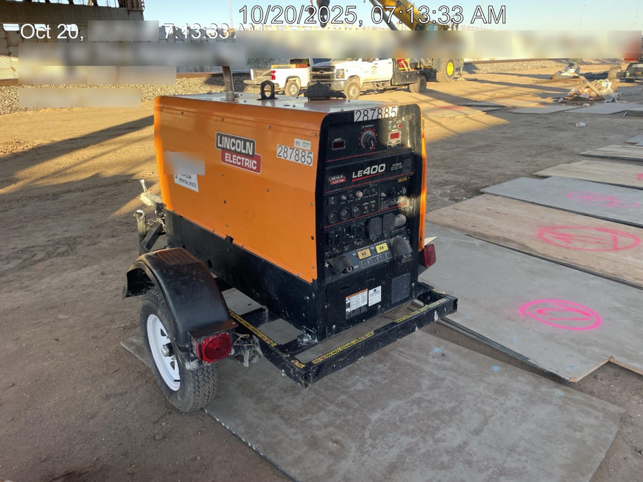 2023 Lincoln Electric LE400 Kubota V1505, Trlr, Cable Rack, Light Kit, ES Decals, T3