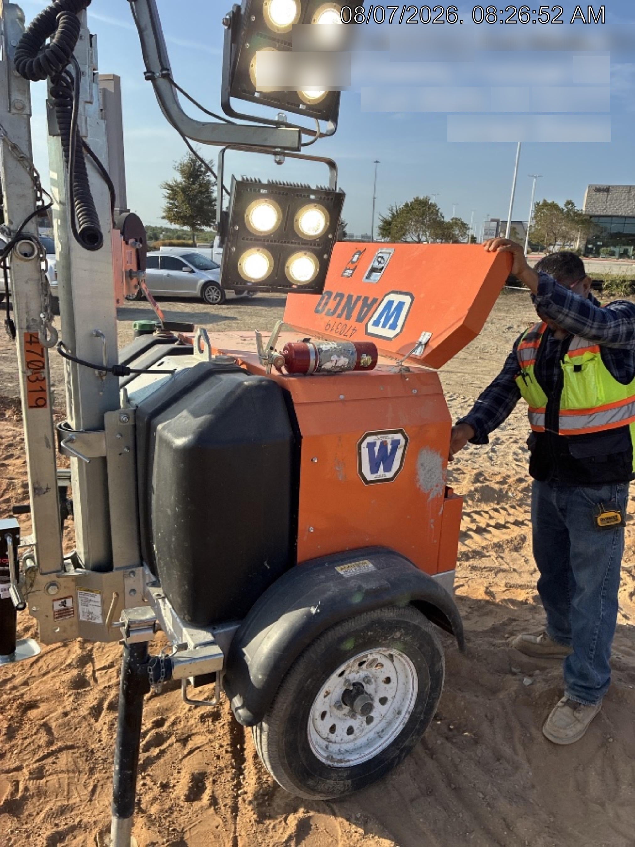 2024 Wanco WLTT-4MM4K Diesel, Deep Sea Controller, Shore Power Plug, Auto Start, (4) 350W LED Floodlights, 4kW Generator, 60 Gal Fuel Tank, 2" Ball, T3