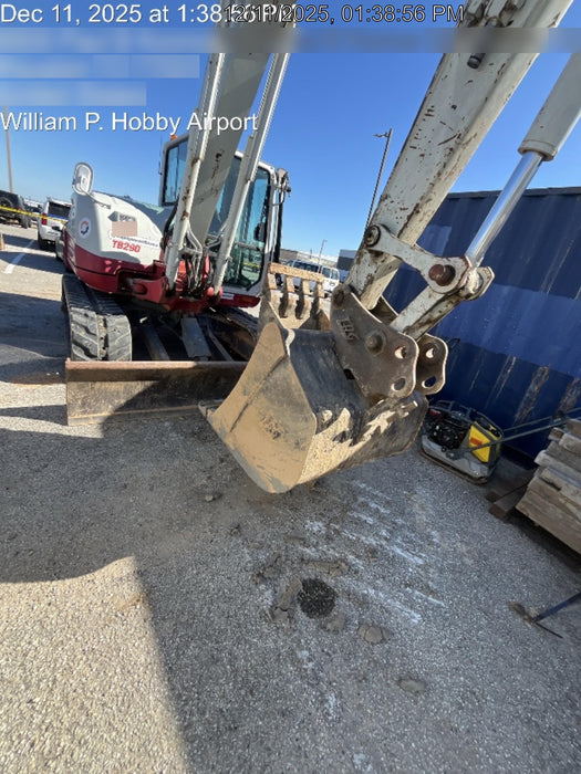 2019 Takeuchi TB290 Takeuchi TB290 Cab/Heat/AC w/Rubber Tracks, Auxiliary Hydraulics, Dozer Blade, Manual QC, 18/24/36" Buckets, Hydraulic Thumb Installed