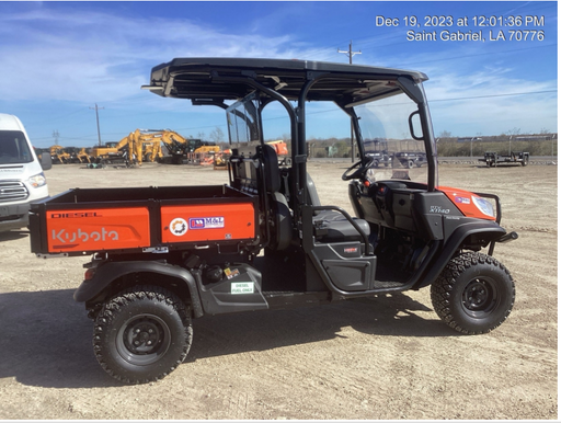 2023 Kubota RTV-X1140W-H 4WD, LED Strobe, Windshield Acrylic Clear, Plastic Canopy, Wire Harness Kit, Backup Alarm