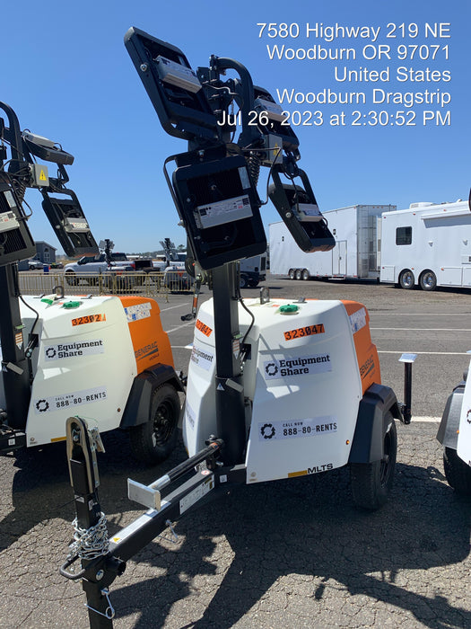 2023 Generac MLT2 Diesel, Flex Switch 120V Input, Powerzone Controller, (4) 320W LED Lights, 4kW Generator, 39.9 Gal Fuel Tank, 2" Ball, T3