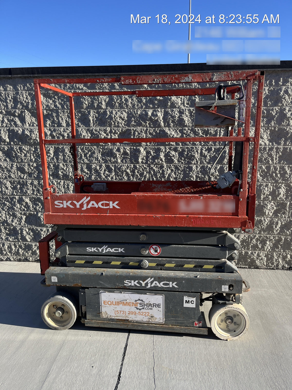 2016 SKYJACK SJIII-3219