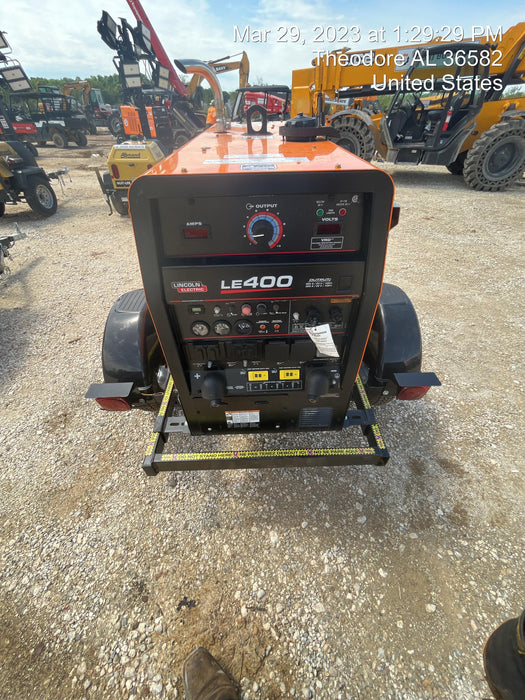 2022 Lincoln Electric LE400 Kubota V1505, Trlr, Cable Rack, Light Kit, ES Decals, T3