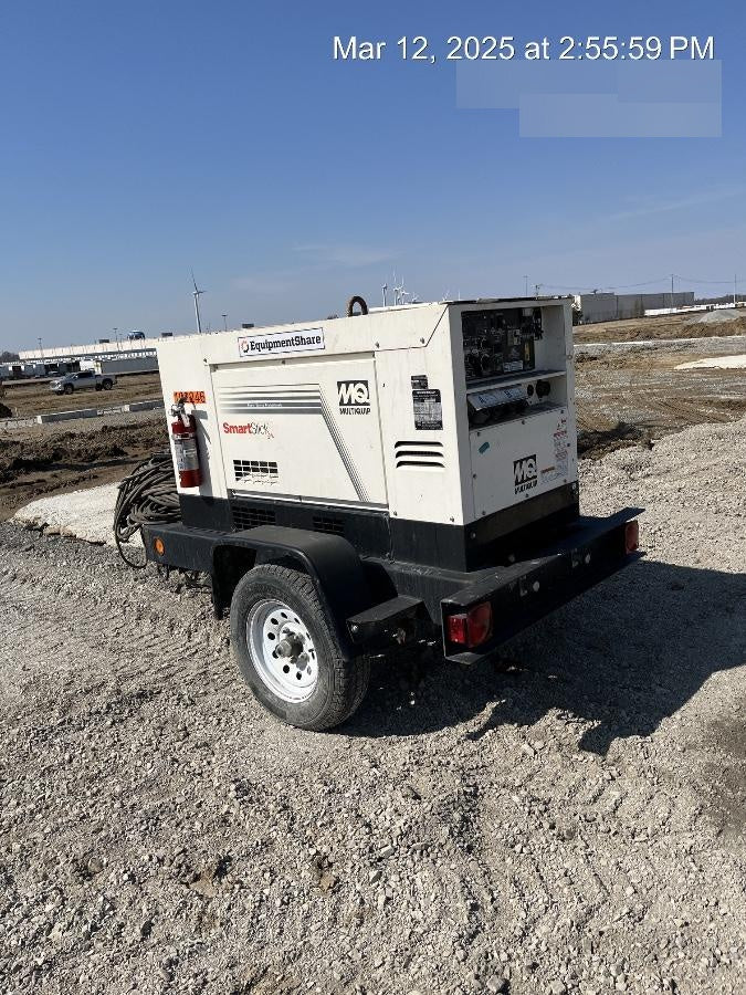 2020 Multiquip DLW400ESA4 400 amp Welder, 14kW, 120/240V, T4F Kubota, Trailer
