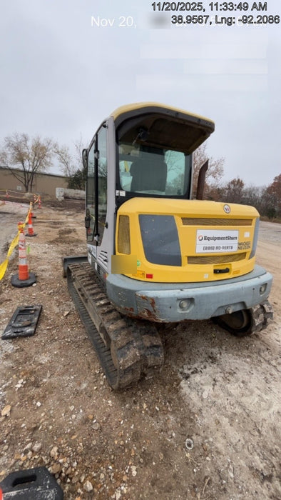 Wacker Neuson ET90 Cab, Long Dipperstick, Track, Bucket