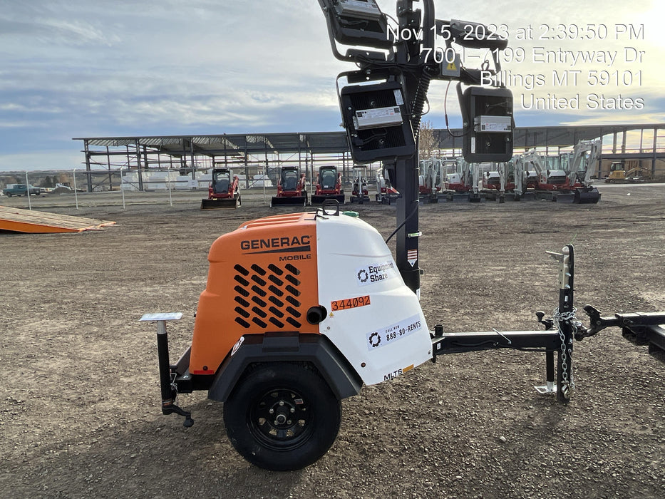 2023 Generac MLT2 Diesel, Flex Switch 120V Input, Powerzone Controller, (4) 320W LED Lights, 4kW Generator, 39.9 Gal Fuel Tank, 2" Ball, T3