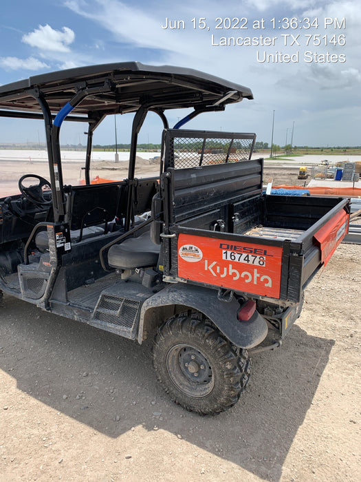 2021 Kubota RTV-X1140W-H Plastic Canopy, Windshield Acrylic Clear, LED Strobe Light, Wire Harness Kit, Back up Alarm