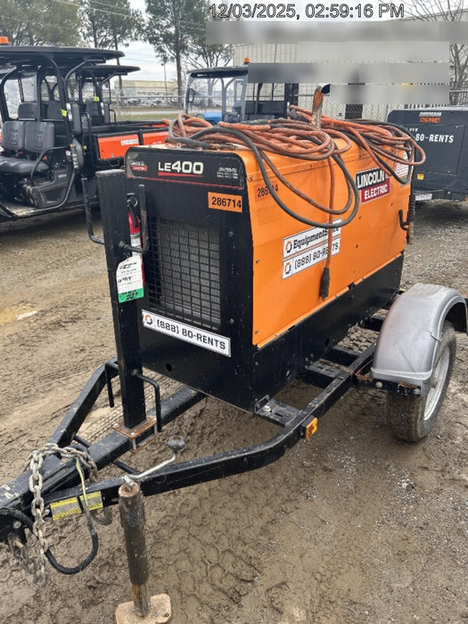 2022 Lincoln Electric LE400 Kubota V1505, Trlr, Cable Rack, Light Kit, ES Decals, T3