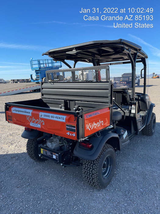 2022 Kubota RTV-X1140W-H Plastic Canopy, Windshield Acrylic Clear, LED Strobe Light, Wire Harness Kit, Back up Alarm