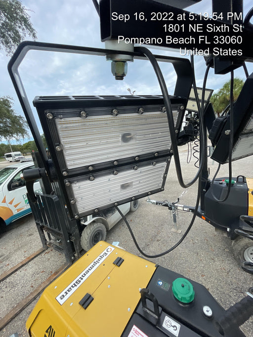 2022 Allmand NLV3GR (4) LED Light Fixture 350W, 23' Vertical Mast, 3kW Prime, Towable, ES Decals, T3