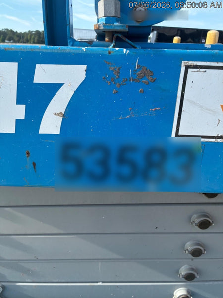 2019 Genie GS-4047 Folding rails with half height swing gate