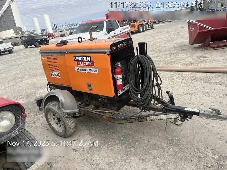 2023 Lincoln Electric LE400 Kubota V1505, Trlr, Cable Rack, Light Kit, ES Decals, T3