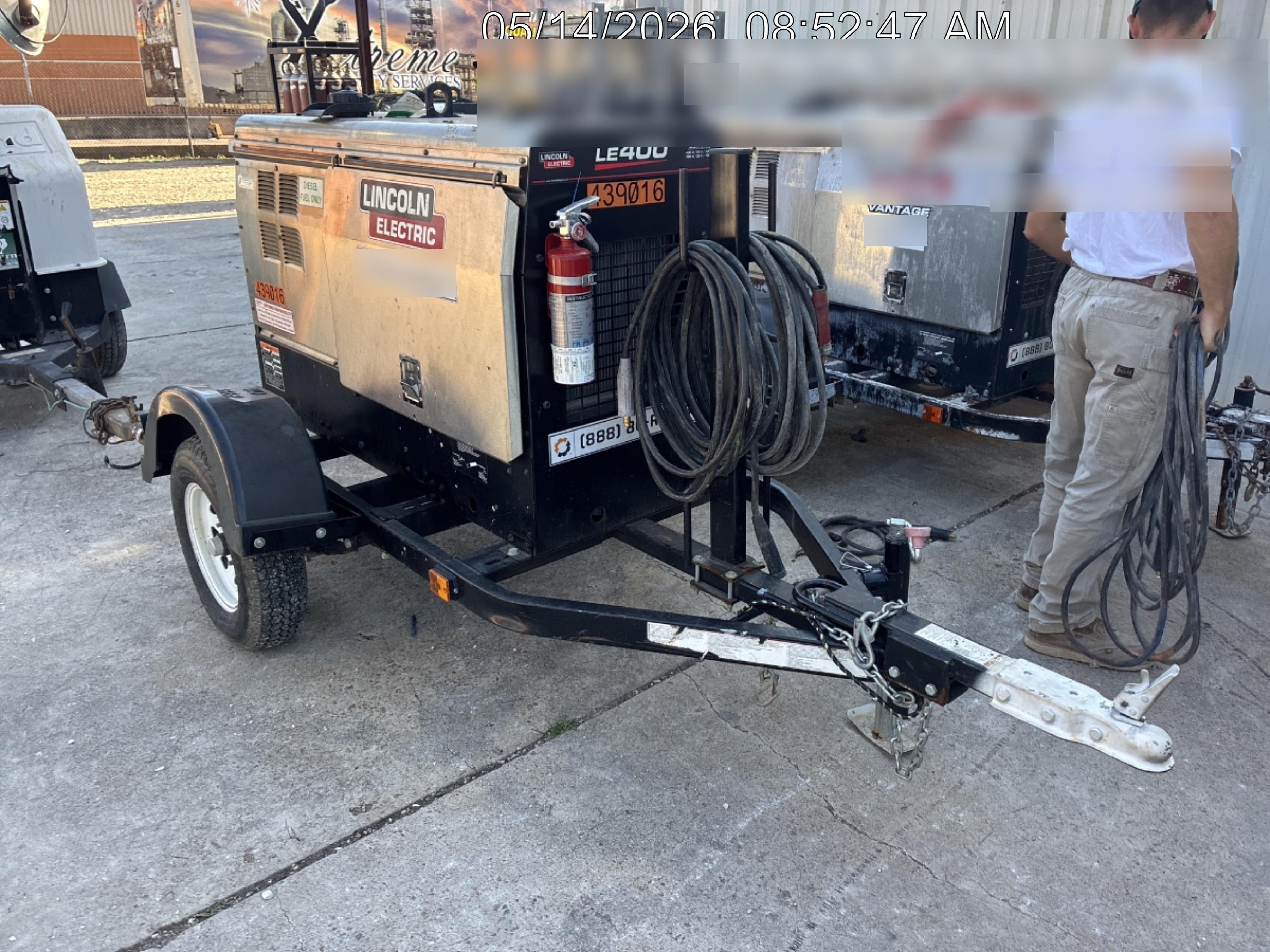2024 Lincoln Electric LE400 Kubota V1505, Trlr, Cable Rack, Light Kit, ES Decals, T3