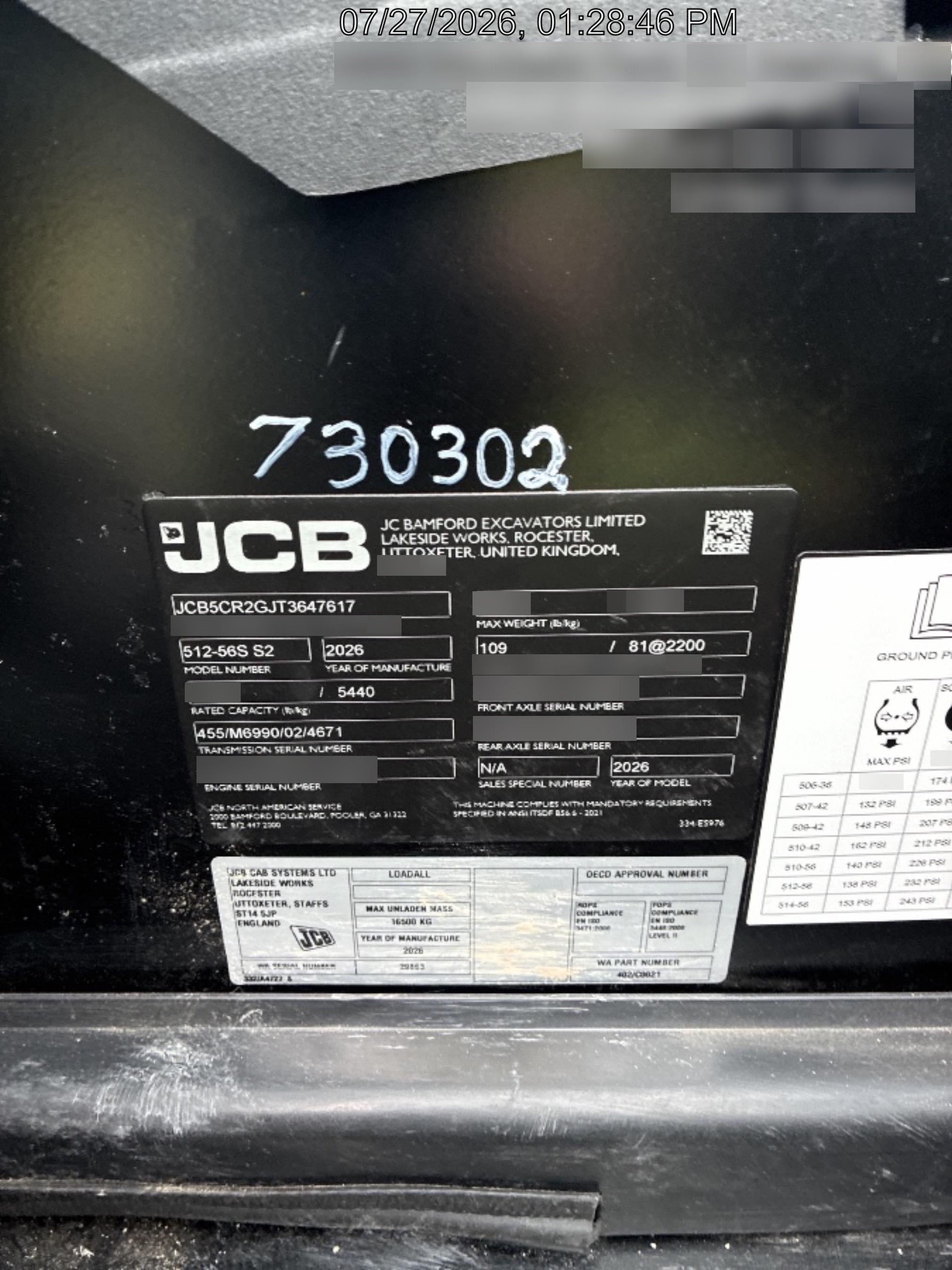 2026 JCB 512-56