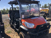 2020 Kubota RTV-X1140W-H 4WD utility cart -LED strobe -Windshield tempered glass -Plastic canopy -Wire harness kit -Backup alarm
