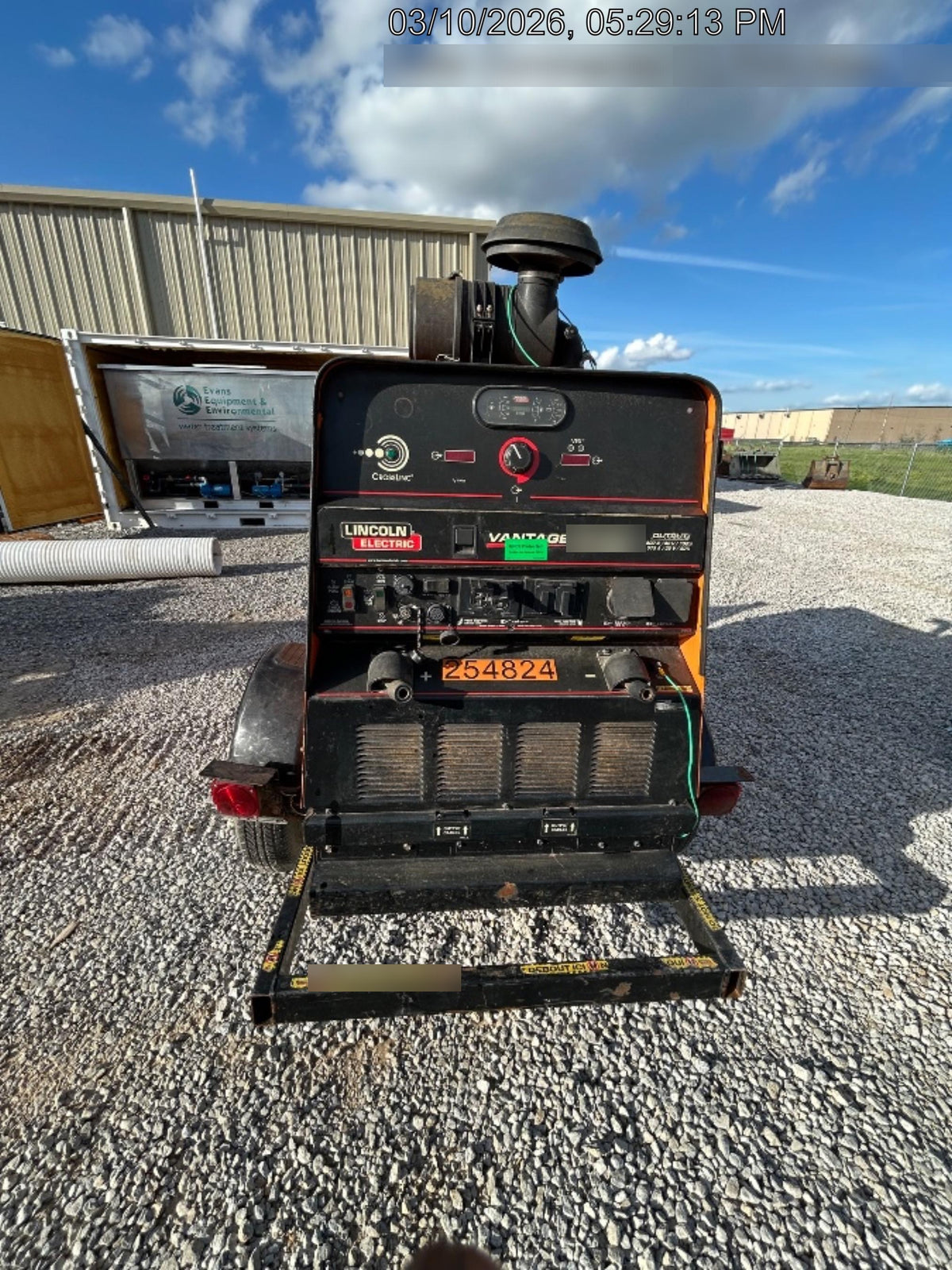 2022 Lincoln Electric Vantage 549X Crosslink Technology, Trailer Mounted, ES Decals, T3