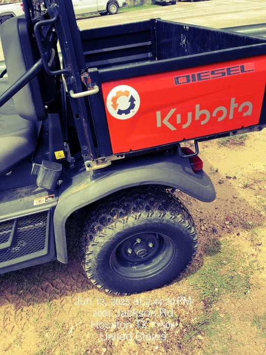 2022 Kubota RTV-X1140W-H Plastic Canopy, Windshield Acrylic Clear, LED Strobe Light, Wire Harness Kit, Back up Alarm