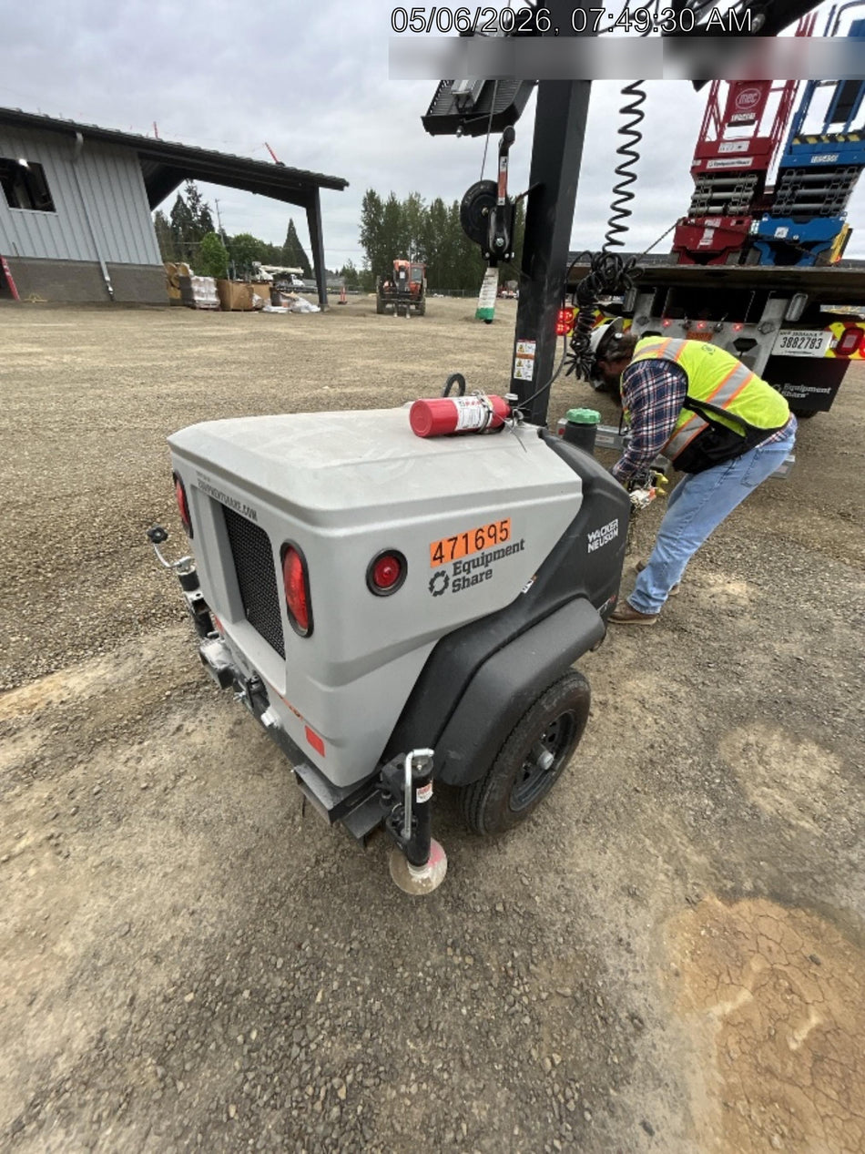 2024 Wacker Neuson LTT4 Diesel, Kohler KDW702, Deep Sea Controller, Auto Start, LED 320W, Bypass Outlet, T3