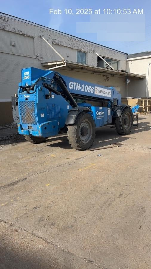 2019 Genie GTH-1056 Cab/Heat/AC, FF Tires, LED Work Lights, Beacon 60" QA Carriage, 60" Forks