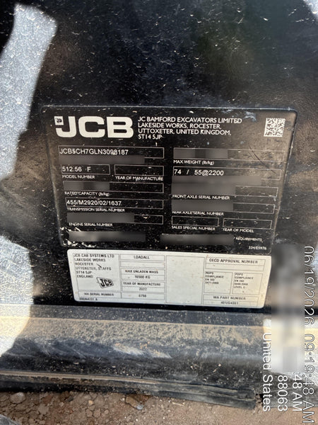 2022 JCB 512-56
