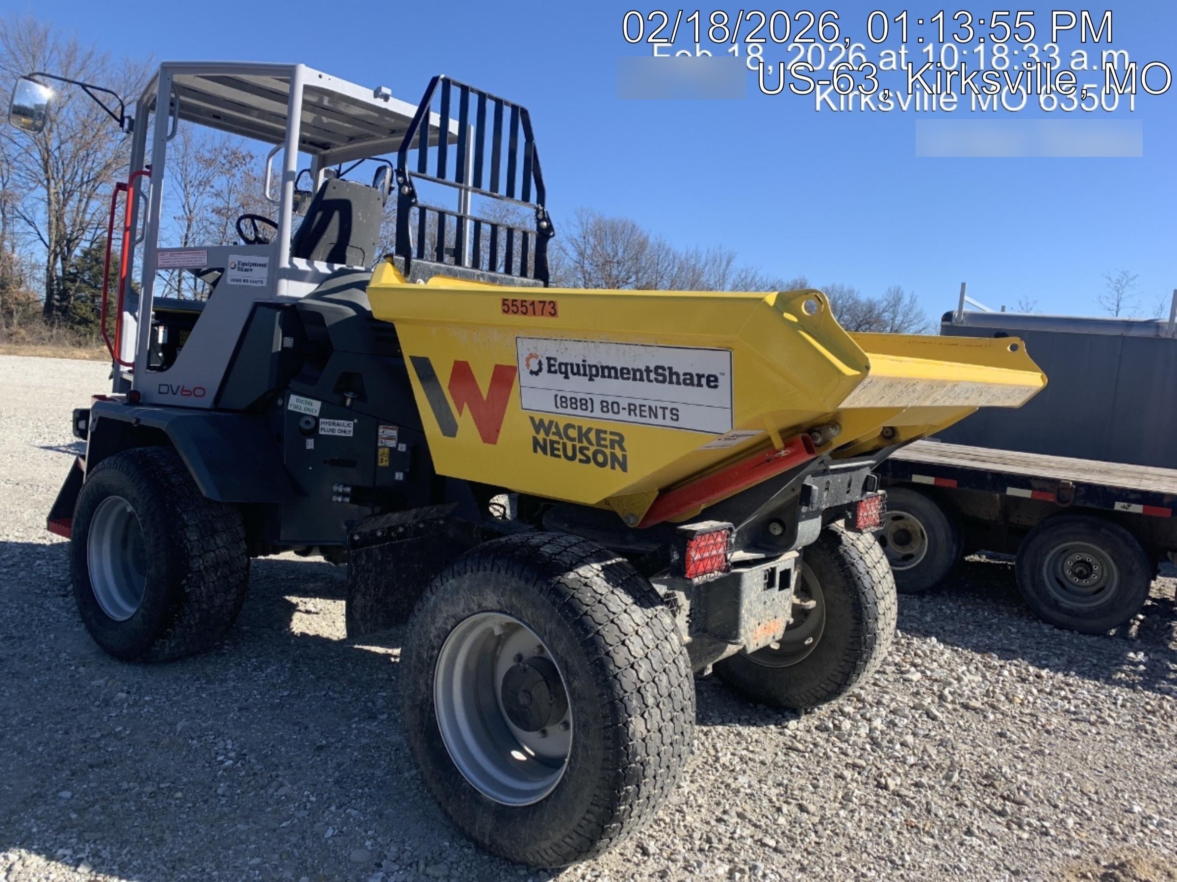 2025 WACKER NEUSON DV603 Canopy Turf Tires