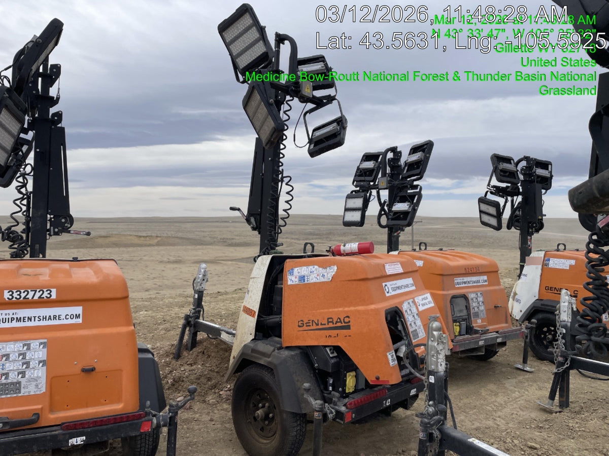 2023 Generac MLT2 Diesel, Flex Switch 120V Input, Powerzone Controller, (4) 320W LED Lights, 4kW Generator, 39.9 Gal Fuel Tank, 2" Ball, T3
