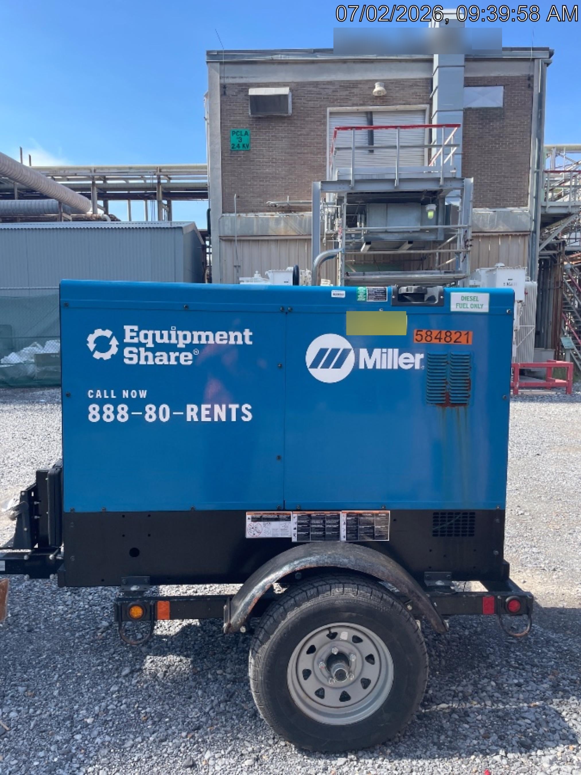 2025 MILLER ELECTRIC BIG BLUE 500
