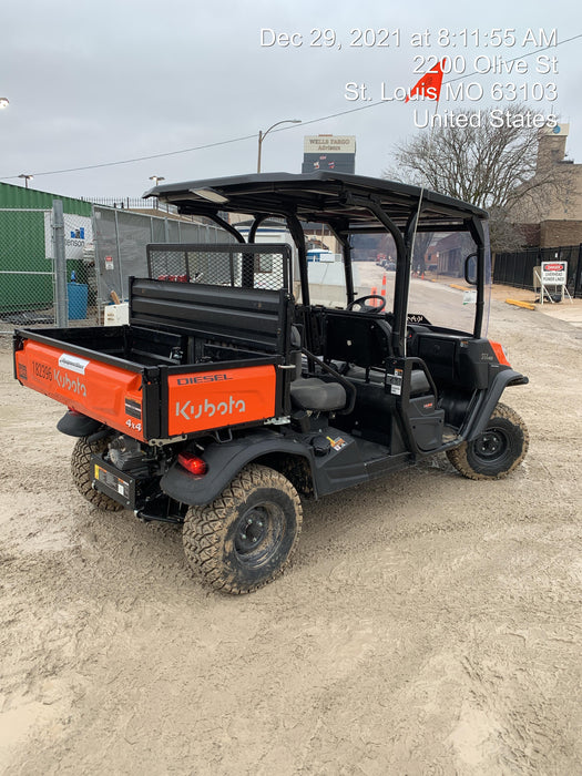2022 Kubota RTV-X1140W-H Plastic Canopy, Windshield Acrylic Clear, LED Strobe Light, Wire Harness Kit, Back up Alarm