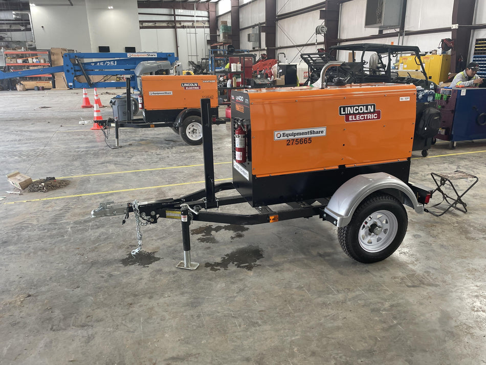2022 Lincoln Electric LE400 Kubota V1505, Trlr, Cable Rack, Light Kit, ES Decals, T3