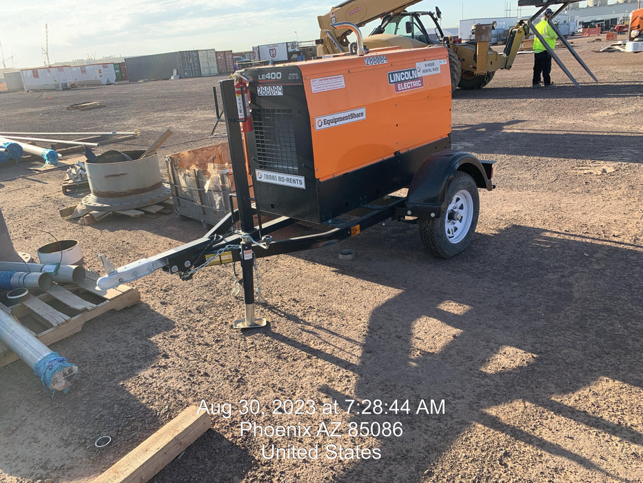 2023 Lincoln Electric LE400 Kubota V1505, Trlr, Cable Rack, Light Kit, ES Decals, T3