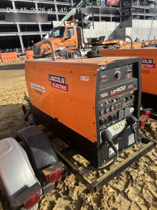 2022 Lincoln Electric LE400 Kubota V1505, Trlr, Cable Rack, Light Kit, ES Decals, T3