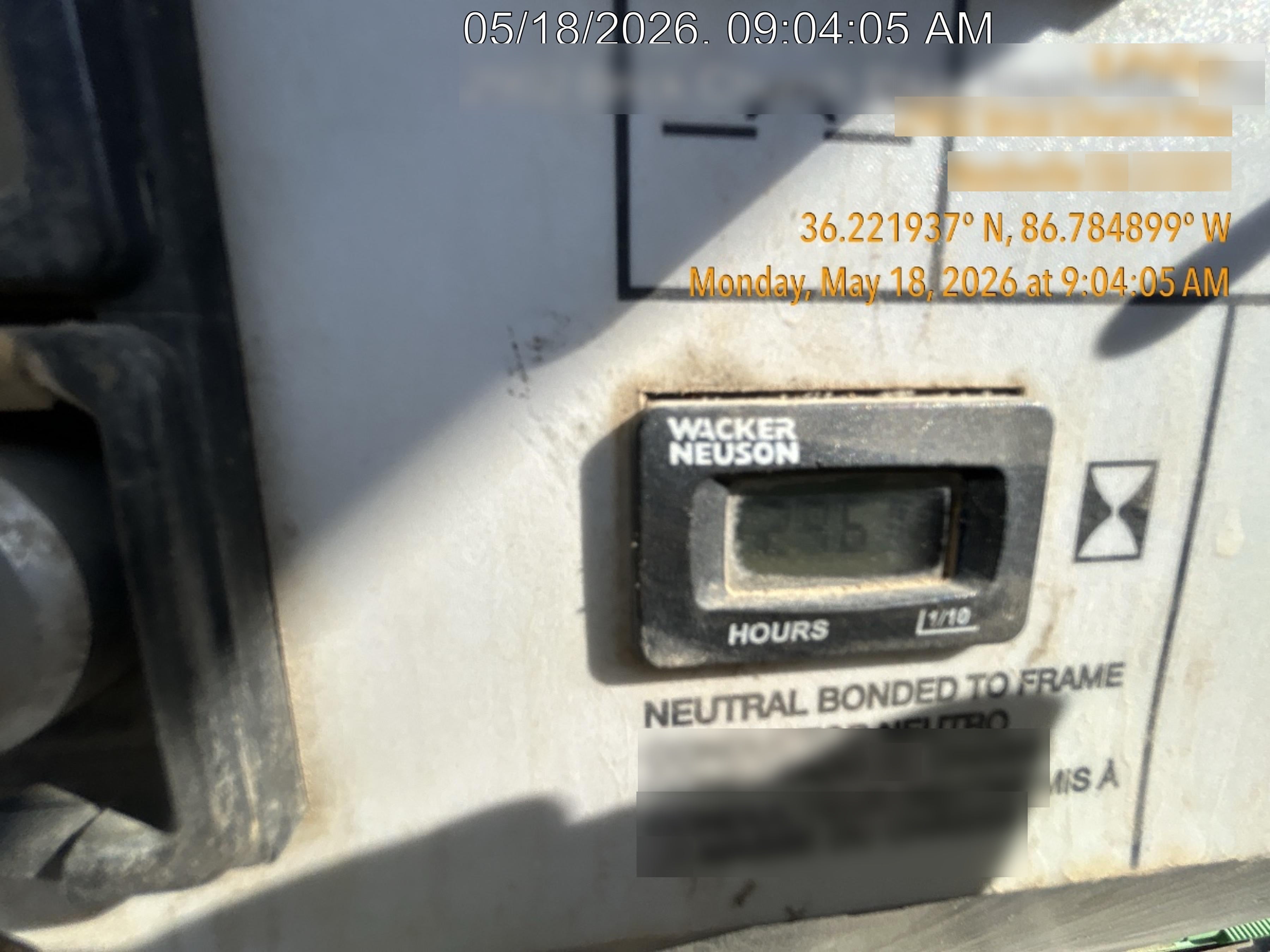 2019 Wacker Neuson LTV6L-MH Standard Options, ES Track Hardware, Fuel Level Sensor