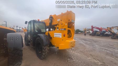 2019 JCB 512-56 JCB 512-56 Enclosed Cab, 109 HP, Solid Tires, Worklights, Beacon, Aux Hydraulics, Lifting Eye w/60" Carriage/60" Forks