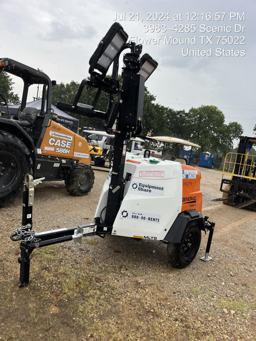 2024 Generac MLT2 Diesel, Flex Switch 120V Input, Powerzone Controller, 
(4) 320W LED Lights, 4kW Generator, 39.9 Gal Fuel Tank, 2" Ball, T3